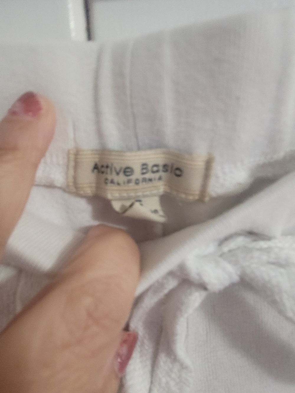 Active Basic White Drawstring Lounge Joggers - Picture 5 of 7